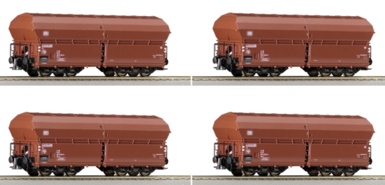 4 Piece Set: Self-Unloading Hopper cars<br /><a href='images/pictures/Roco/66098.jpg' target='_blank'>Full size image</a>